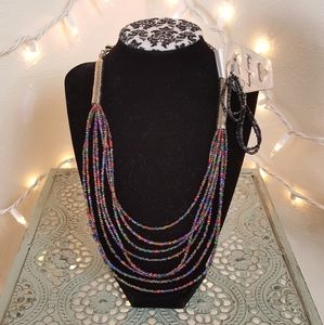 🆕️Beaded Necklace & Earring Set